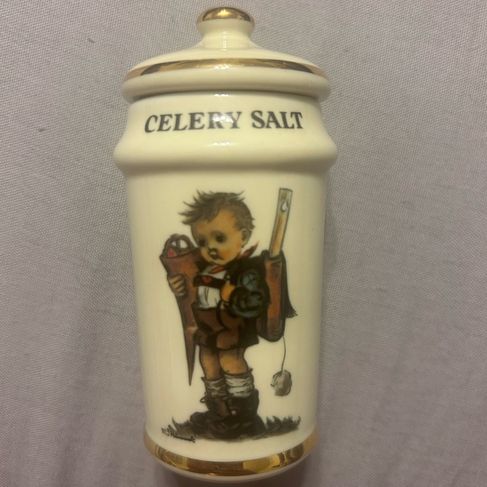 MJ Hummel Celery Salt Spice Jar